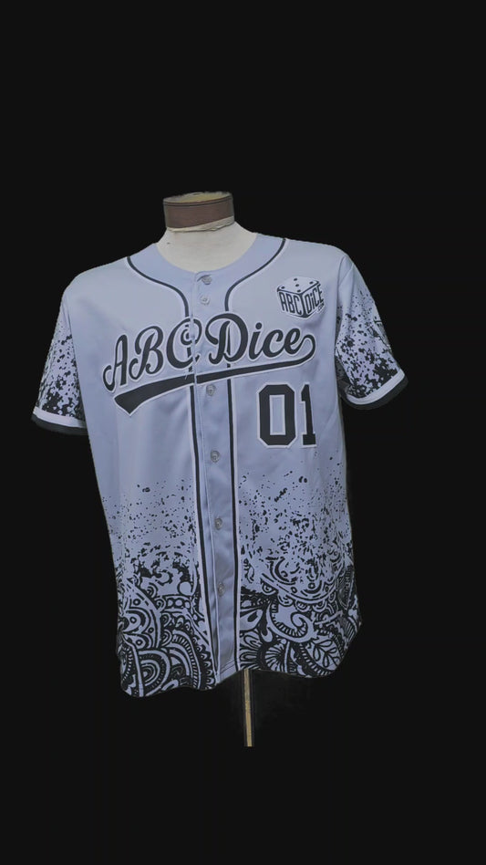 ABCDice Jersey (Light Gray w/ Black)