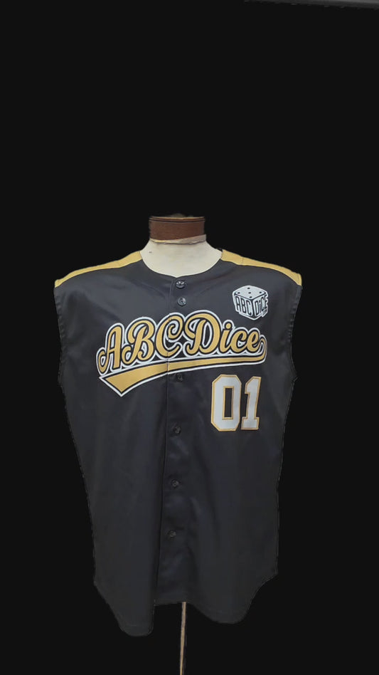 ABCDice Jersey (Black & w/ Gold Shoulders)